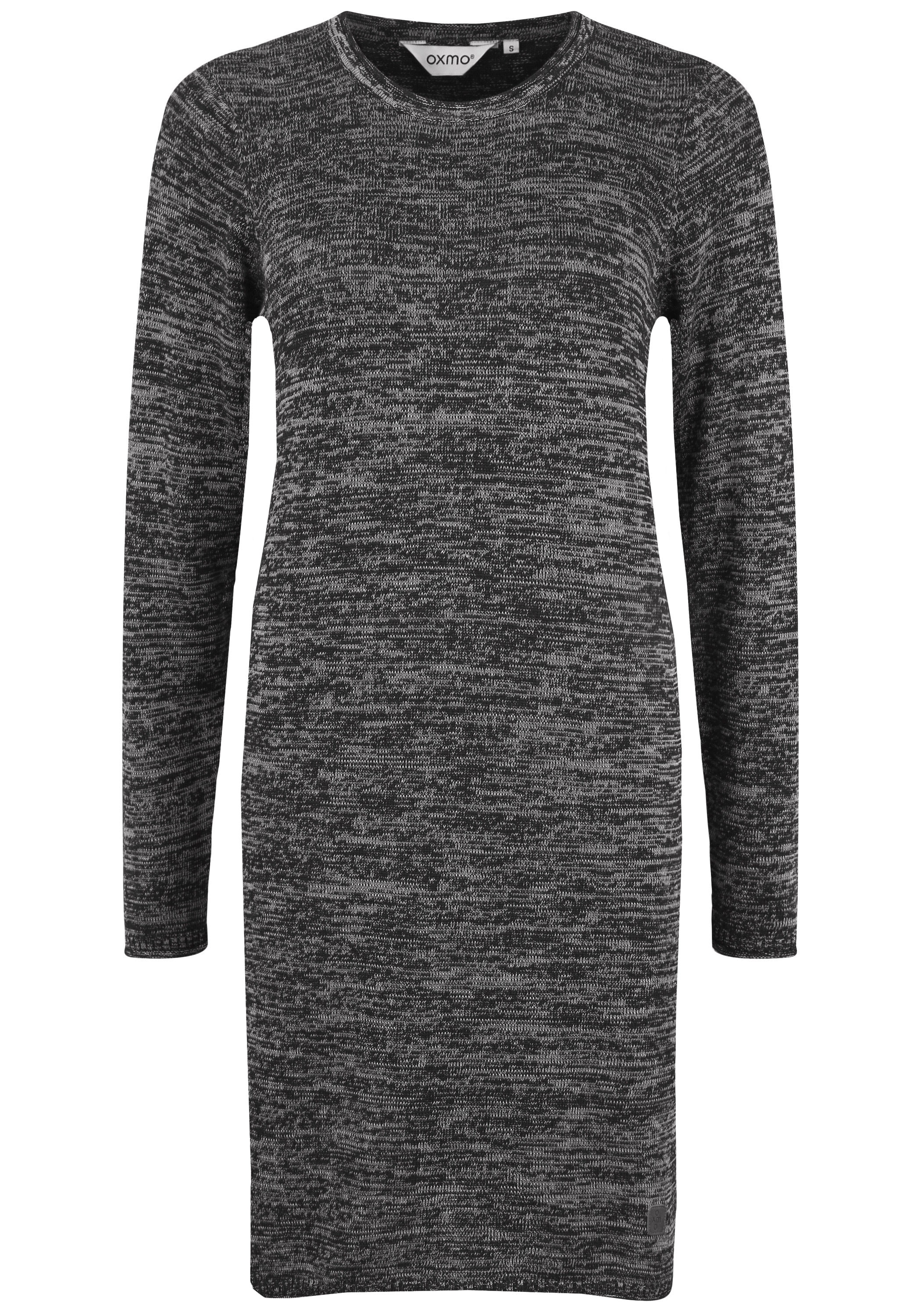 Strickkleid OXMO "Strickkleid OXDanielle", Damen, Gr. M, N-Gr, schwarz, Obermaterial: 50% Baumwolle CO. 50% Polyacryl PAN., Kleider Strickkleid