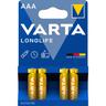 Longlife alcaline m/stilo bl.4 pz - Varta