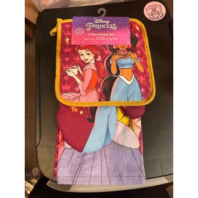 Disney Kitchen | Final Pricedisney Princess Kitchen Set 3 Piece Set | Color: Pink/Yellow | Size: Os