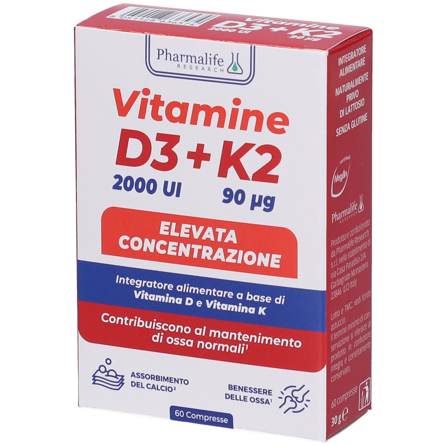 Vitamine D3+K2 Compresse 30 g