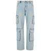 Bequeme Jeans 2Y STUDIOS "2Y Studios 2Y Aidan Cargo Baggy Jeans", Herren, Gr. 34, Normalgrößen, blau (sand blau), 100% Baumwolle, unifarben, casual, normal, Jeans