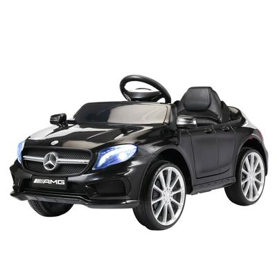 Mercedes Benz AMG 6V Electric Ride-On Car for Kids with Remote Control, Music, Story, USB, Black
