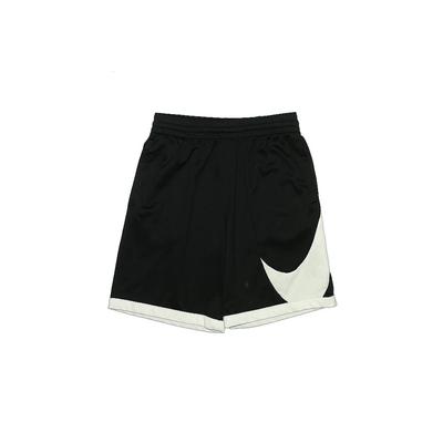 Nike Athletic Shorts: Black Color Block Sporting & Activewear - Kids Boy's Size Large