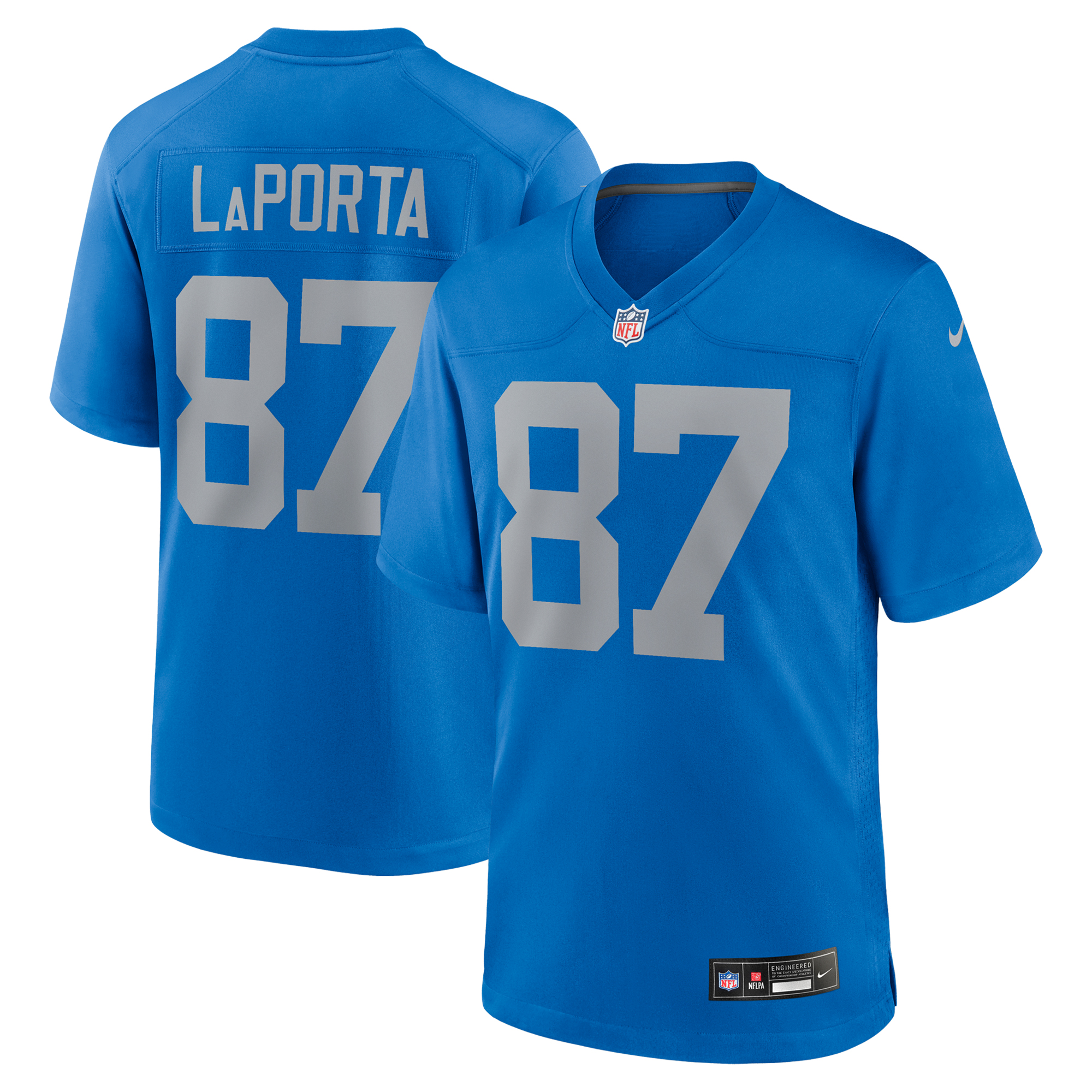 Detroit Lions Nike Game Throwback Ausweichtrikot - Blau - Sam LaPorta - Herren Image