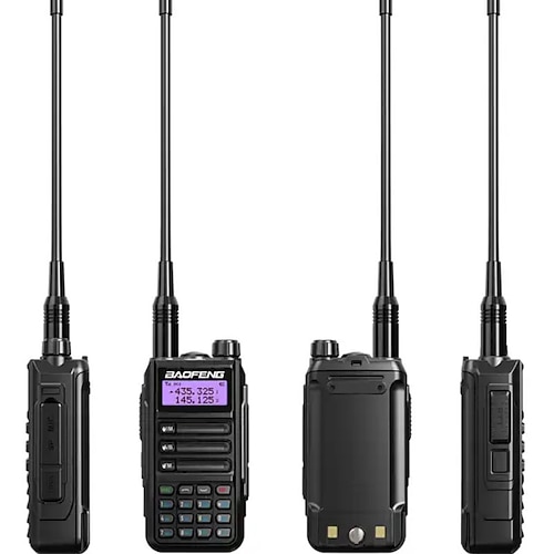 1 pz walkie-talkie tri band professionale da caccia prosciutto impermeabile a lungo raggio tipo-c caricabatterie vhf uhf radio portatile bidirezionale