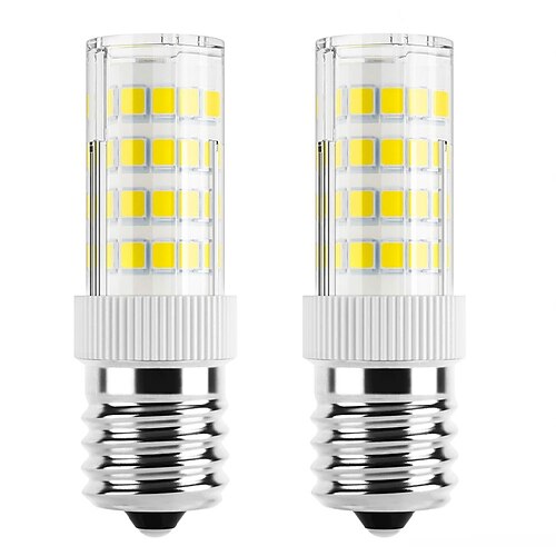 E17 LED-Glühbirnen 5 W, nicht dimmbar, Kühlschrankbeleuchtung, warmweiß/weiß, 2 Stück, 110 V-130 V Image