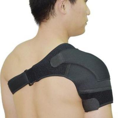 1PC Shoulder Pad Sports Men's Protective Pressurized Left and Right Shoulders Adjustable Processing Section Strain Weightlifting Fixed Strap