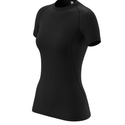 TEMU Quick Drying Solid Color Short Sleeves T-shirt, Round Neck Running Sports Cycling Jersey Tops, Women's Activewear