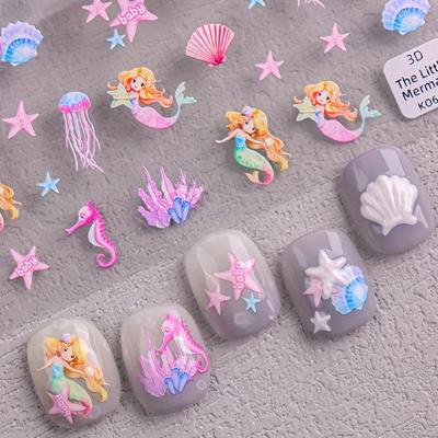 TEMU & Summer Art - , , Starfish, , Decals | | Plastic -adhesive Embroidered Use | - Irregular For Diy & (1 Set)