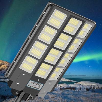 TEMU 6000w Solar Street Light, Outdoor Solar Street Light, 240, 000 Lm 7000k Solar Powered Street Light From Dusk To Dawn With Motion Sensor, Led Wide , Solar Lights