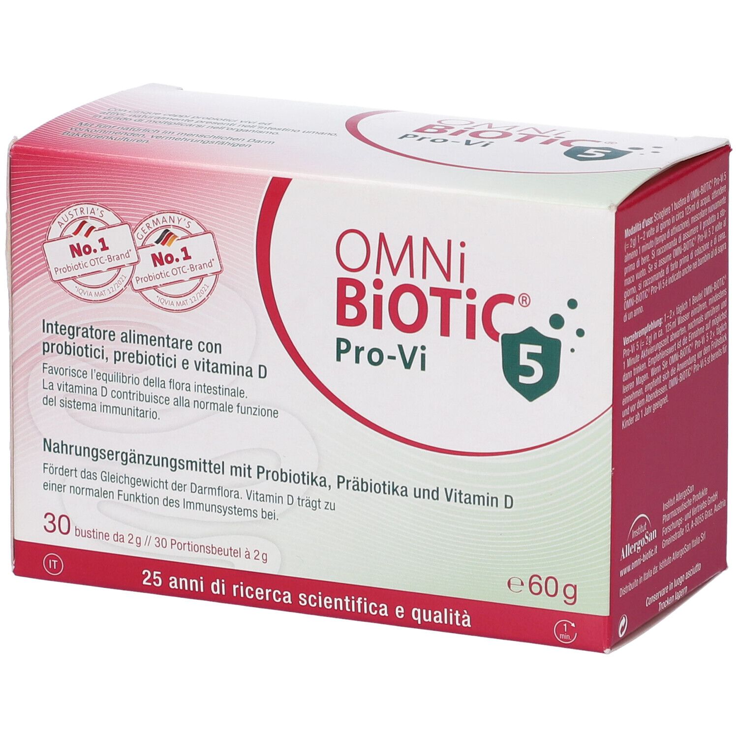 Omni Biotic Pro Vi 5 30 Bustine Da 2 G 60 g Polvere per soluzione oral