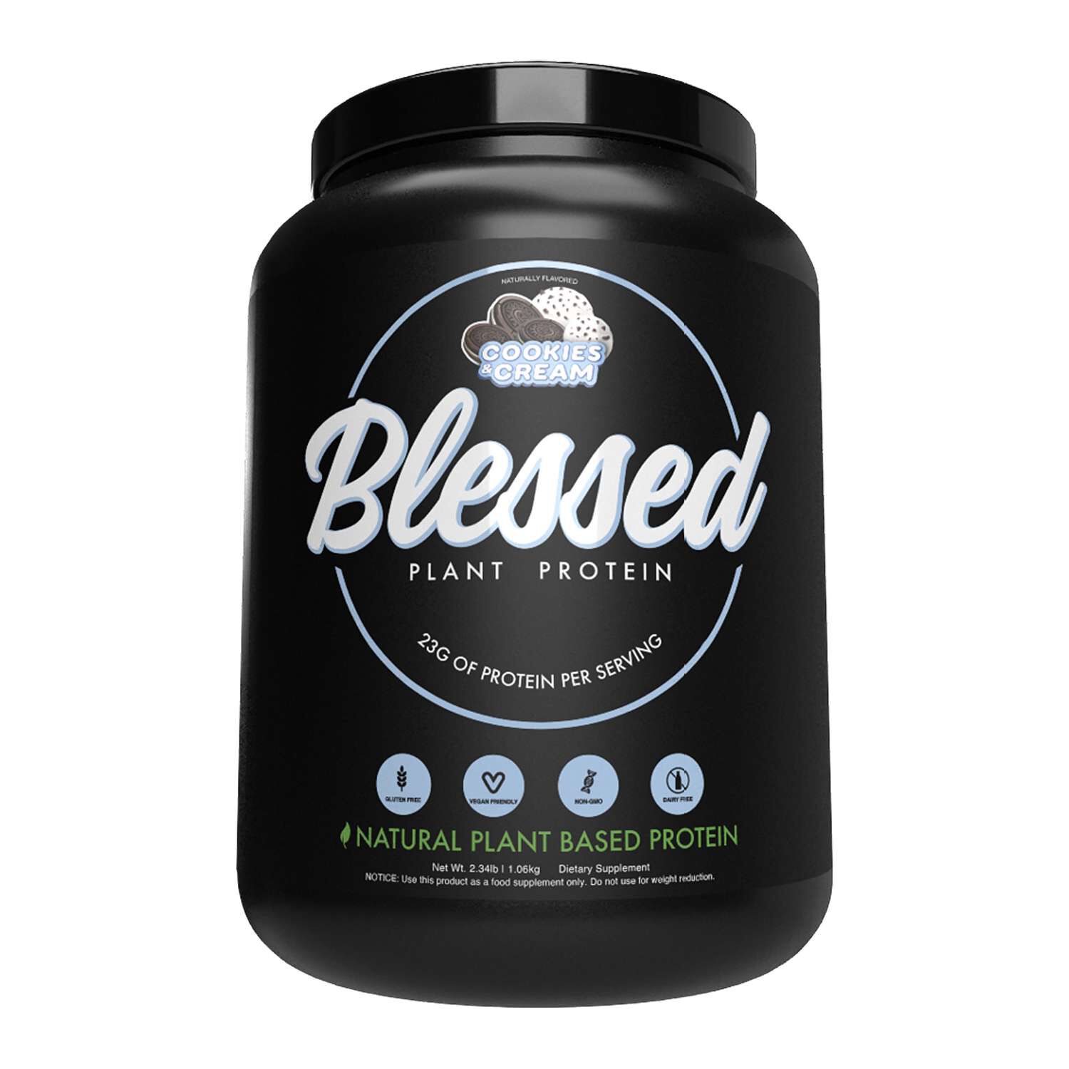 Plant Protein Powder - Cookies & Cream (30 Servings)