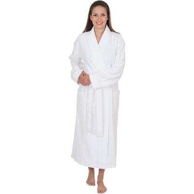Unisex-Bademantel WEWO FASHION "3002" Gr. S, weiß, L:125cm in Gr. S, Frottier, Hausmäntel, klassisch elegant Image
