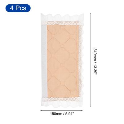 4Pcs Refrigerator Door Handle Covers Kitchen Decors with Lace