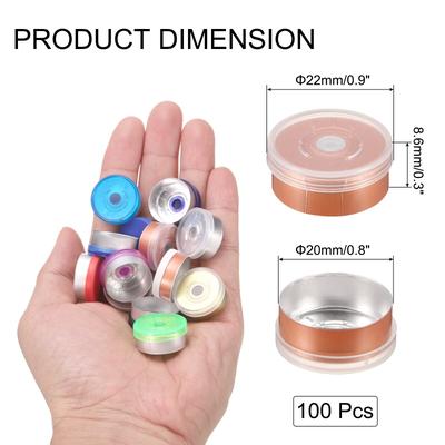 Flip Off Caps 100PCS Burr-Free Flip Off Top Caps