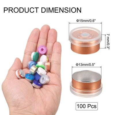 Flip Off Caps 100PCS Burr-Free Flip Off Top Caps