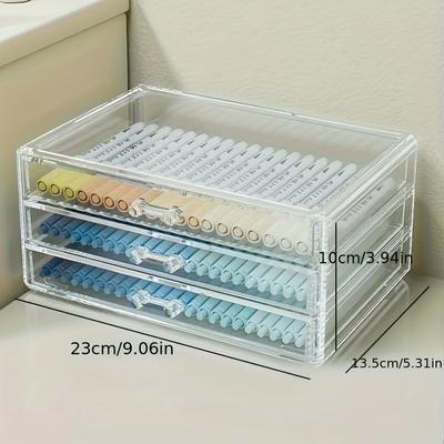 TEMU - Clear Desk Organizer Drawer - For , Pencils, Markers & - Pen &