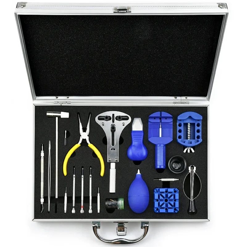 Uhr Reparatur Tool Kit Uhr Link Pin Remover Shell Opener Frühling Bar Remover Uhr Batterie Ersatz Strap Nadel Set Zugriffs Image