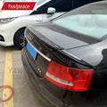 Per Audi A6 C6 2005 2006 2007 2008 2009 2010 2011 PU non verniciato grigio posteriore tronco Spoiler auto ala posteriore Trim