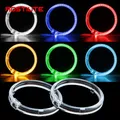 2PCS 2.5/3 pollici acrilico Led Angel Eyes Halo Rings luci di marcia diurna fari a LED automatici occhi di angelo circolari per moto
