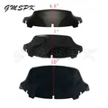 Nero 4.5 "7" 10 "parabrezza carenatura superiore deflettore del vento adatto per Harley Touring Street Electra Glide Ultra FLHX 2014-UP