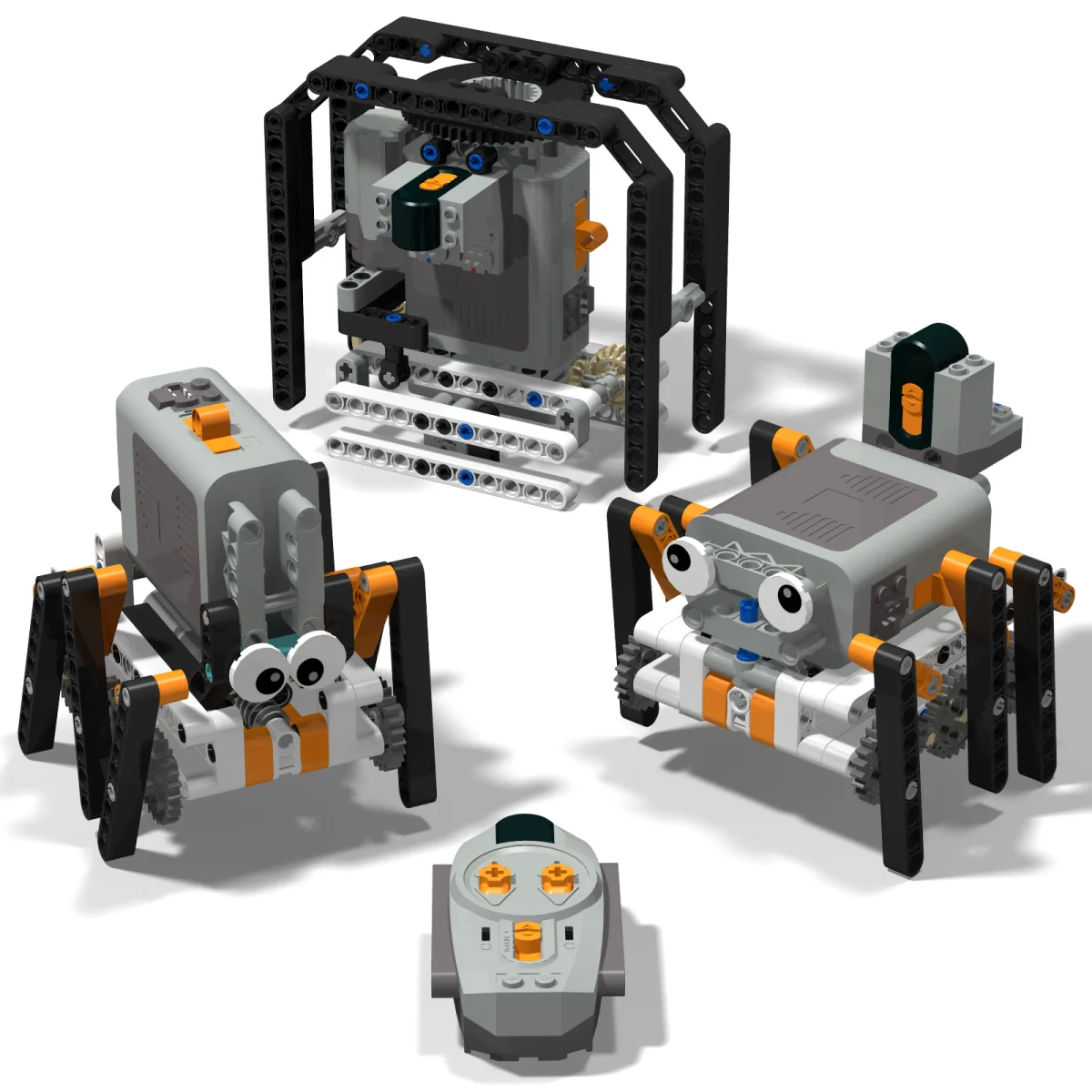 Technische elektrische MOC-Bausteine, 6-Bein-Laufroboter, RC, omnidirektionales Robotermodell, DIY-Steine, Blöcke, Spielzeug für Kinder Image