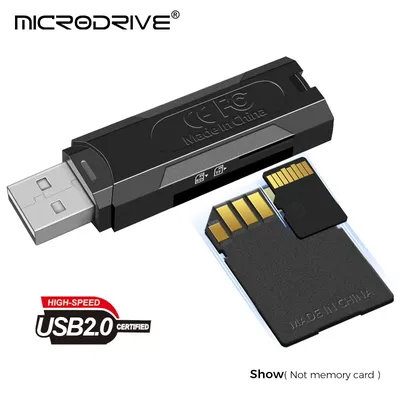 USB 3.0 / 2.0 Flash TF-Speicherkartenleser / Micro Mini SD-Kartenadapter / 2-in-1 USB-Kartenleser für Micro-Card-SD-Karten Image