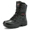Herren Stiefel Spezielle Kraft Leder Wasserdicht Wüste Kampf Knöchel Boot Armee Arbeit männer Schuhe Plus Größe 39-47