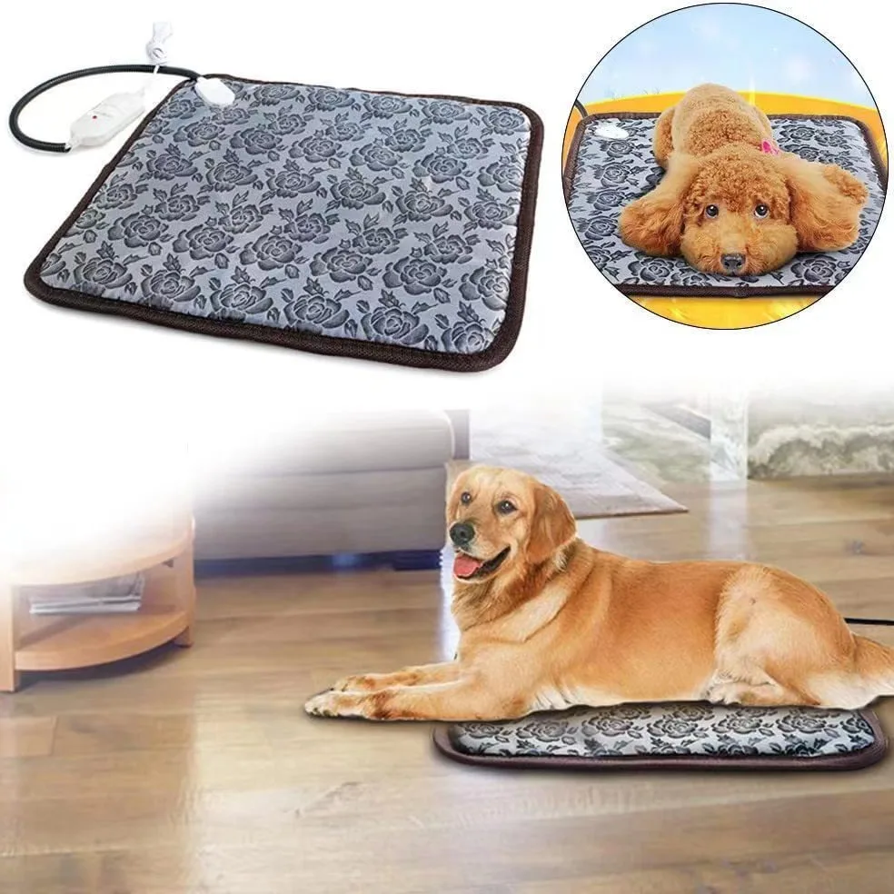 Haustier Beheizte Matte Hund Temperatur Einstellbar Hund Heizkissen Wasserdichte Elektrische Heizkissen 3,9 Gänge Timer Hund Schlafen Liefert Image