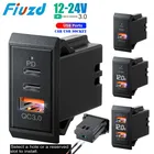 Prise de courant 12V 24V prise USB 54W double Port PD USB-C Charge rapide 3.0 prise de chargeur USB