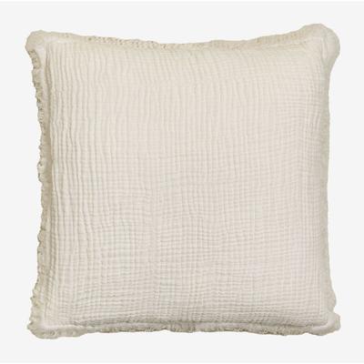 Sklum - Quadratisches Kissen aus Baumwollgaze (45 x 45 cm) Jobert Creme-Beige