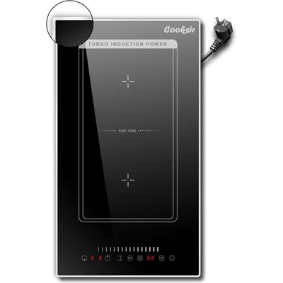 Cooksir - Induction Hob 2 Plates with Plug, 29 cm, 3500 w, Built-in Domino Hob Induction with Image