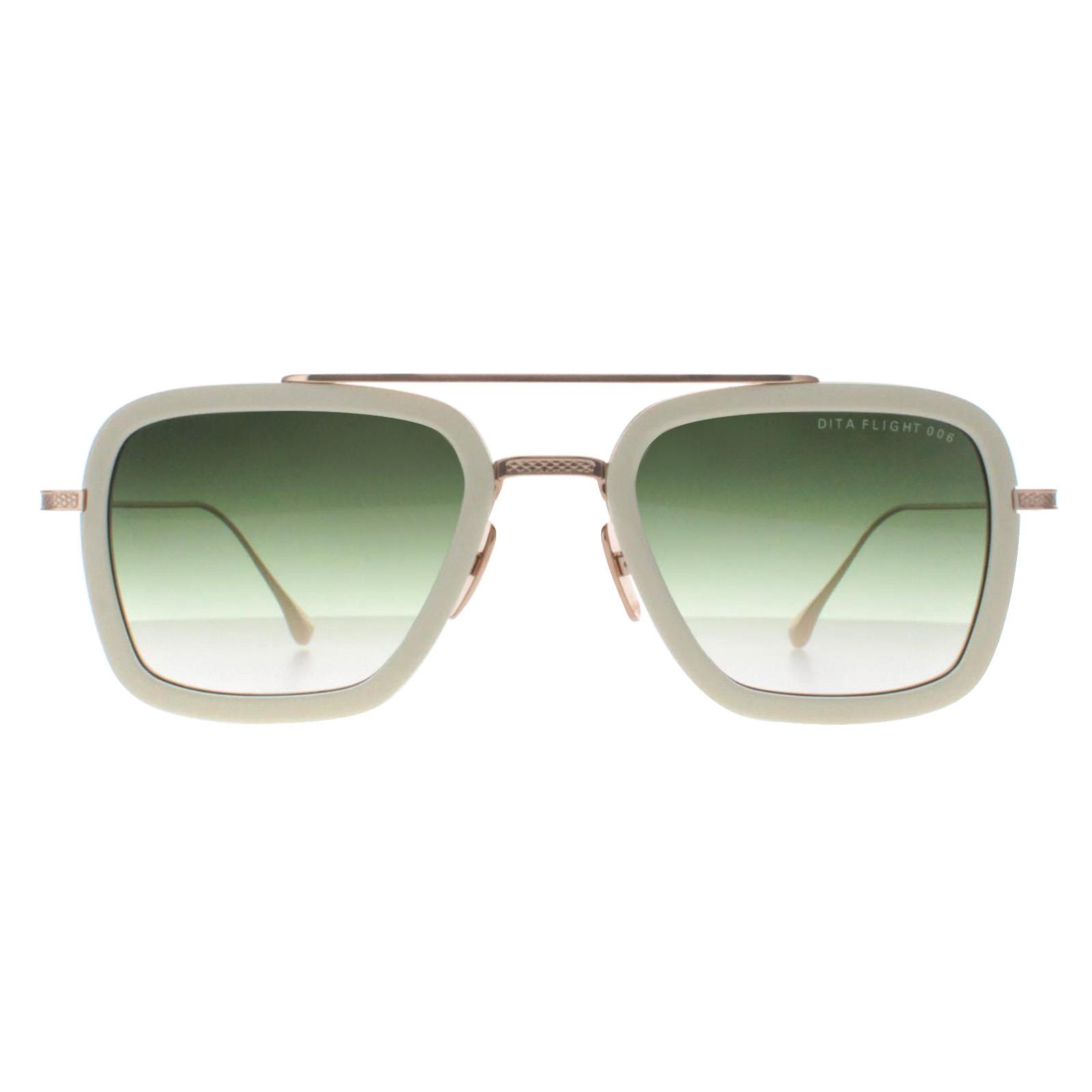 Dita Aviator Unisex Weiß Gold Staubig Rosa Dunkelgrau bis Klar Farbverlauf Flug 006 Image