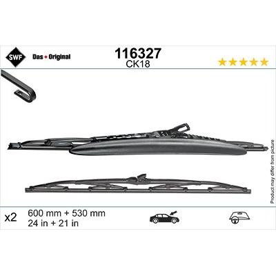 Swf Wischblatt [Hersteller-Nr. 116327] für Citroën, Mitsubishi, Nissan, Opel, Peugeot, Renault, Volvo Image