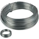 Fil de ligature, lot de 2, ø 1mm, 50m de long, zingué, fin, pour jardin & bricolage, inoxydable,