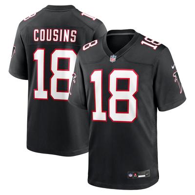 Atlanta Falcons Nike Game Ausweichtrikot - Schwarz - Kirk Cousins - Herren Image