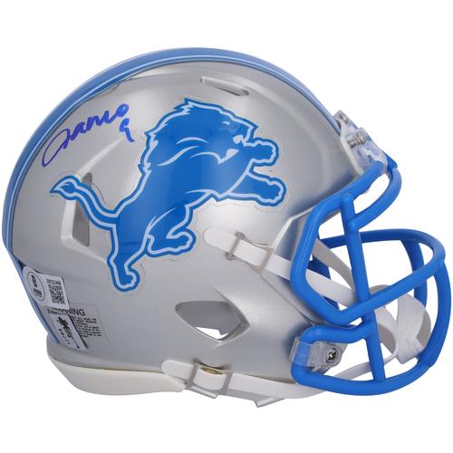 Von Jameson Williams, Detroit Lions, signierter Riddell 2024 Speed ​​Mini-Helm