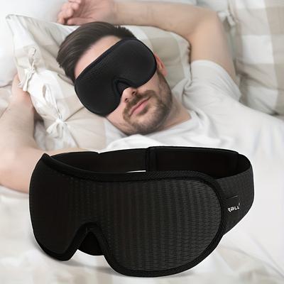 TEMU 1pc 3d Breathable Sleep Mask - Light & Noise Blocking For Deep, Sleep - , -free Material, Fragrance-free, Ideal For & Home Use