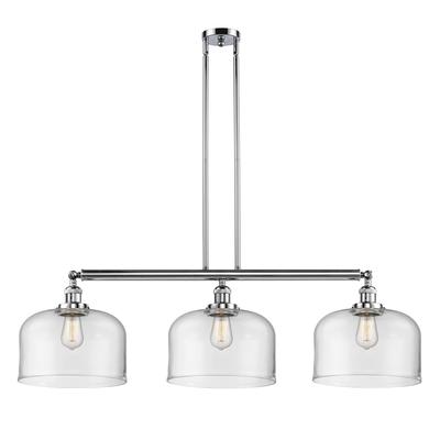 Innovations Lighting Bruno Marashlian X-Large Bell 42 Inch 3 Light Linear Suspension Light - 213-PC-G72-L