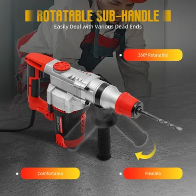 Cncest 2200w elektrischer Hammer Schlag bohrbox sds elektrischer Hammers tange hammer zum Bohren, Schlitzen und Brechen von Wand und Boden