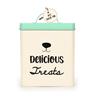 Lattina per snack “Delicious Treats” - L 13,5 x P 13,5 x H 16 cm