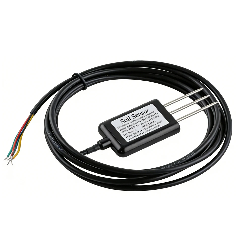 Bodentemperatur-Feuchtigkeitssensor Sonde Analoger Bodenfeuchtigkeitsdetektor IP68 Schutzsensoren RS485-Ausgang 0-5V 0-10V 4-20mA Image