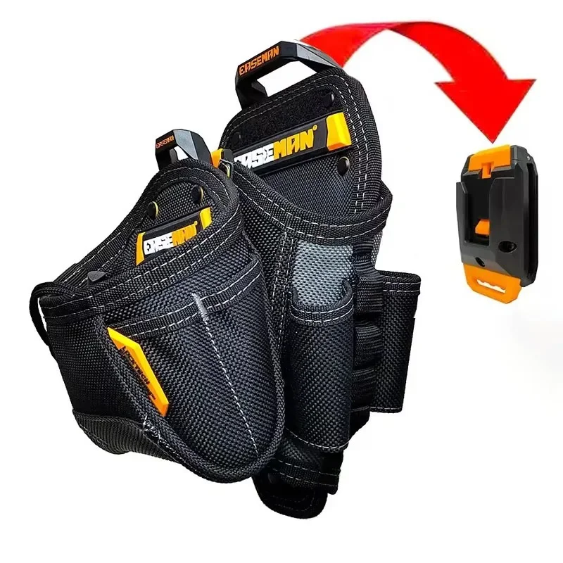 EASEMAN Werkzeug-Hüfttasche, elektrische Bohrmaschine, schnell hängend, tragbar, für professionelle Elektriker, Hardware-Aufbewahrung, Werkzeug-Set, Organizer-Taschen