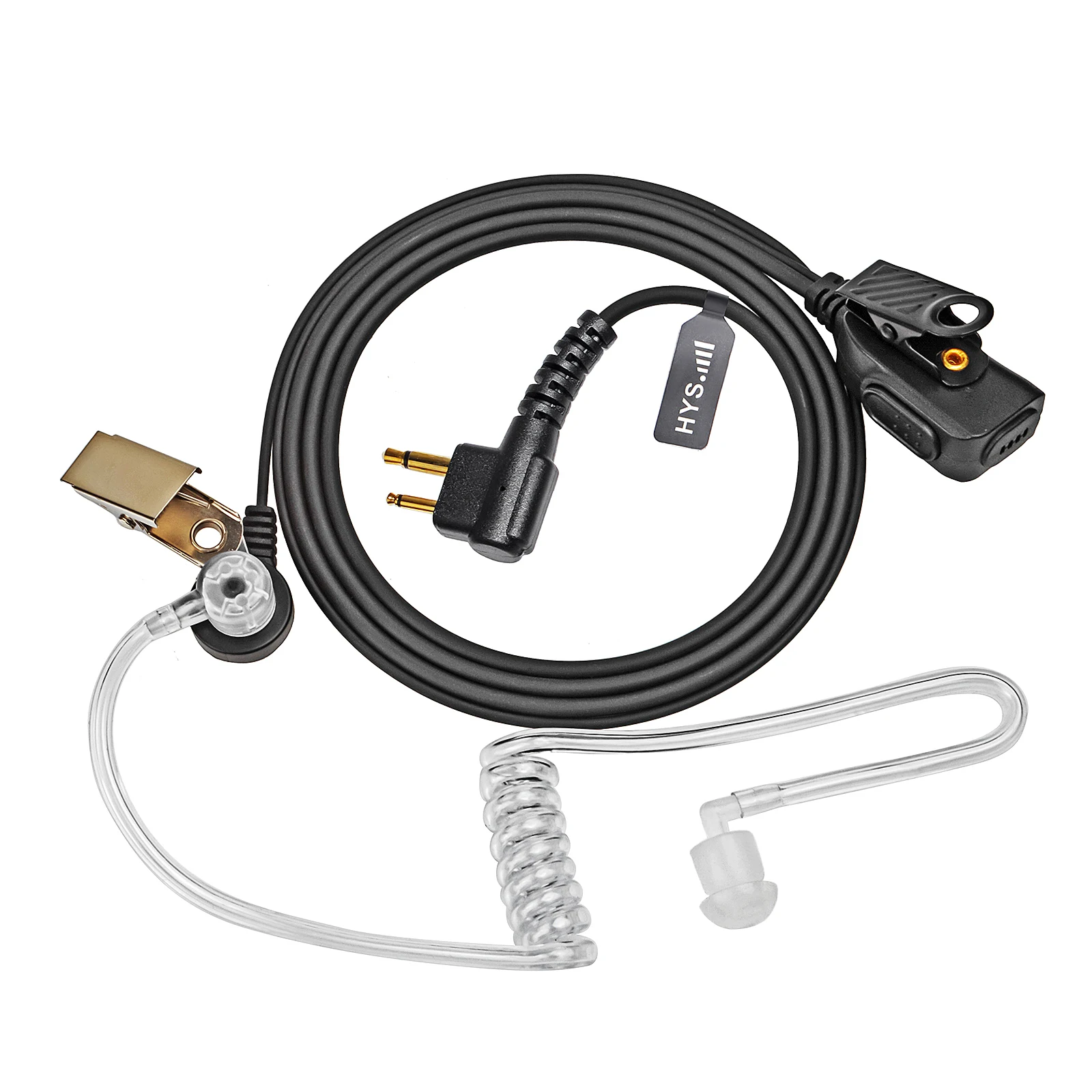 Covert Tube Walkie Talkie-Ohrhörer mit Mikrofon für Motorola CP185 CP200 CP200d 2-Wege-Radio, Sicherheits-Ohrhörer, Zwei-Wege-Radio-Ohrhörer Image