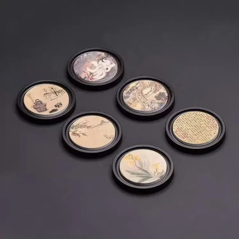 Neue Chinesische Stil Bakelit Saugfähigen Untersetzer Kung Fu Tee Zeremonie Zubehör Haushalt Isolierung Pad Lagerung Tee Tasse Halter