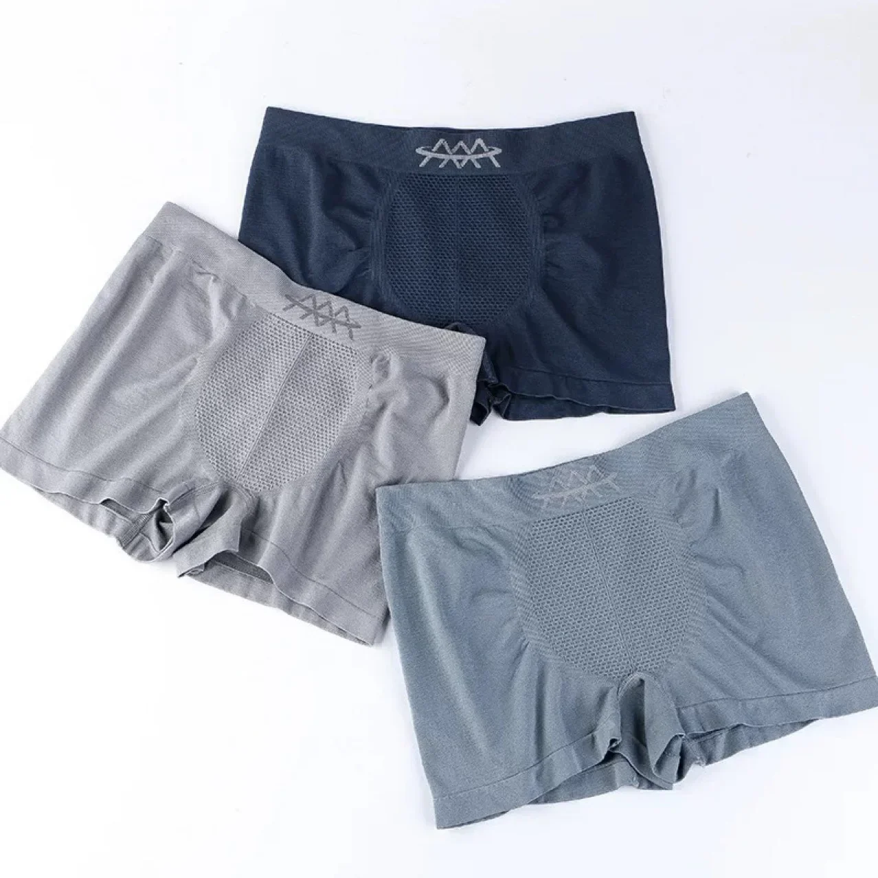 1 Stück Boxershorts Mann feste Shorts männliche Höschen 3a Vögel Nest Waben Herren Unterwäsche Penties Elastizität Boxer Männer atmungsaktiv Image