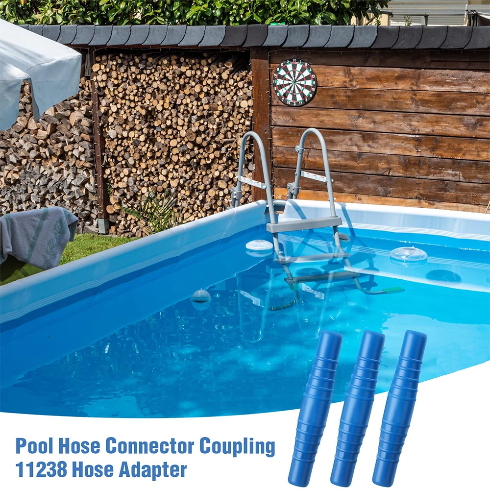 2 stücke PVC Pool Schlauch Kupplung Für 1-1/4 "Und 1-1/2" Filter Anschluss Schläuche Schwimmbad Staubsauger Reinigung zubehör Image