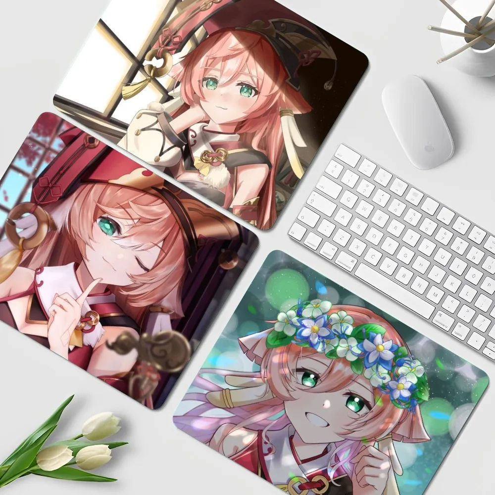 Genshin Impact Yanfei Ins Tide kleinen Schrank Gaming-Computer Laptop Schreibtisch matte Mauspad Maus matte Notbook Desktop-Matte