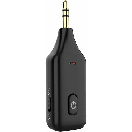 Aougo - Auto-Bluetooth-Adapter Aux 3,5 mm Klinke, Bluetooth V5.1 rx tx Sender Empfänger