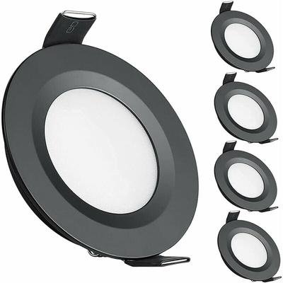 Dolaso - 4 x LED-Einbaustrahler, 12 v, Loch 58–65 mm, 3 w, 3200 k, Deckeneinbauleuchte für Image